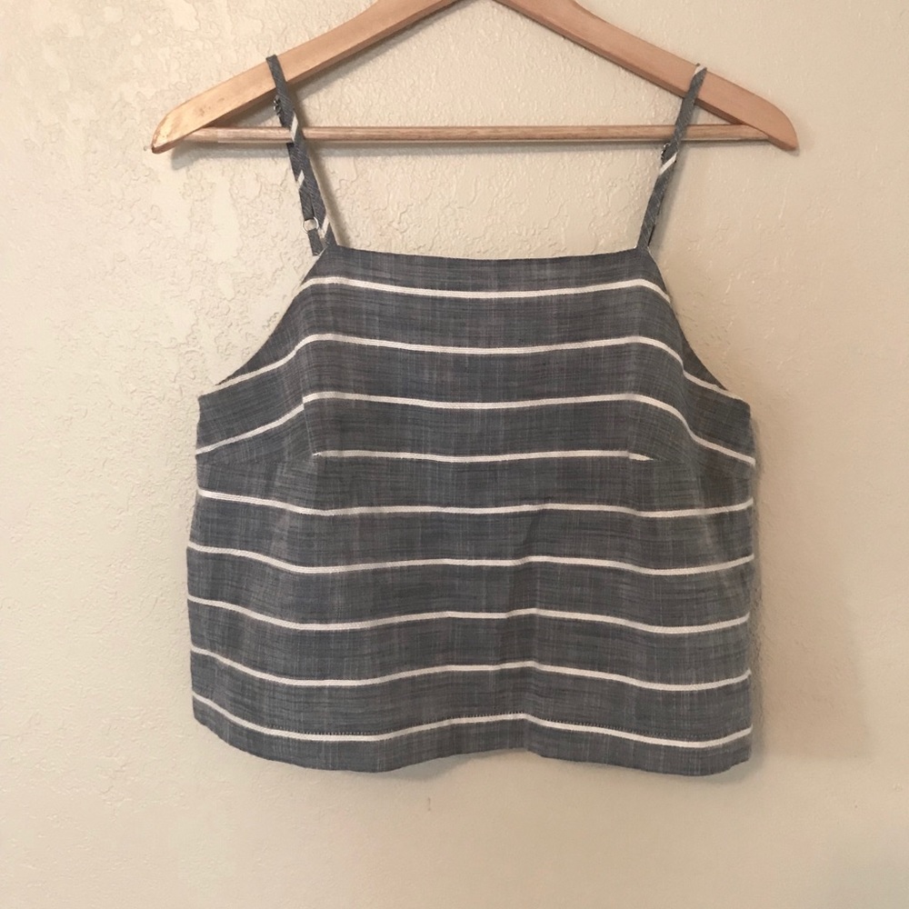 Striped Crop Top Tank